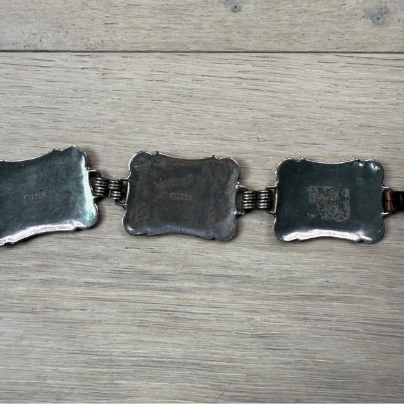 Silver and Brown Embellished Belt main image 6